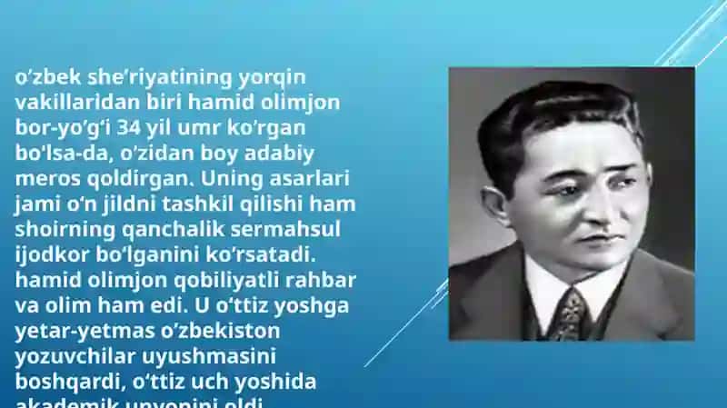 Hamid Olimjon mustaqil ish 2