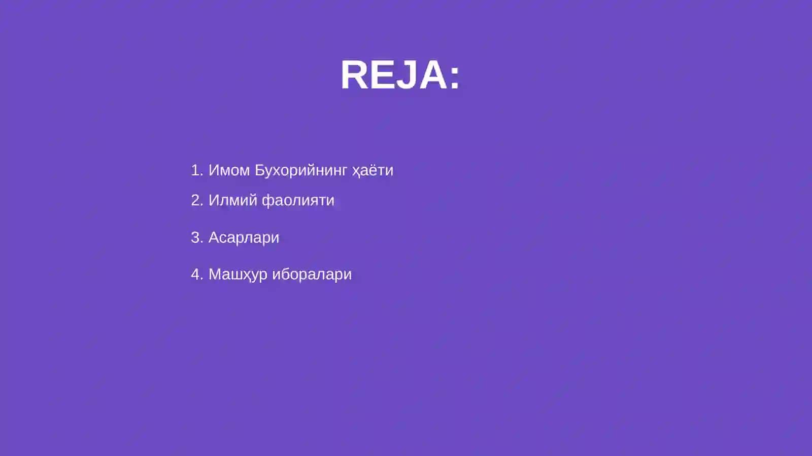 Имом бухорий хакида слайд 2