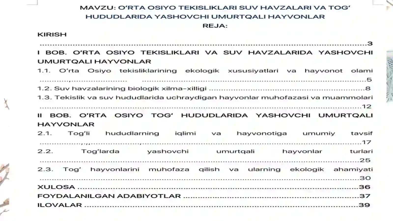 Baliqlar sinfi 2
