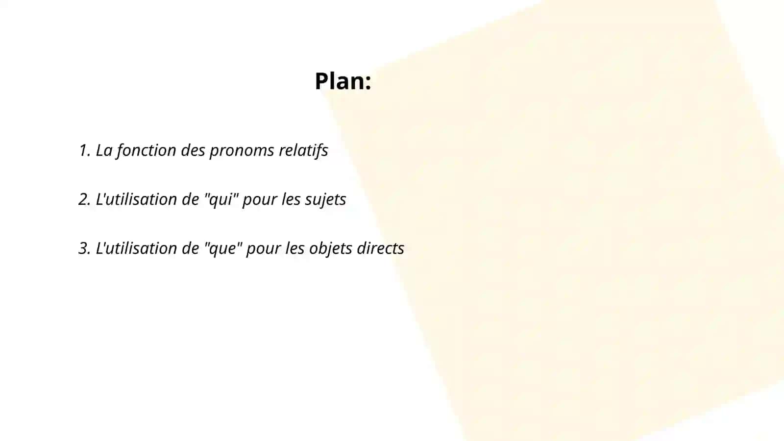 Les pronoms relatif! qui et que 2