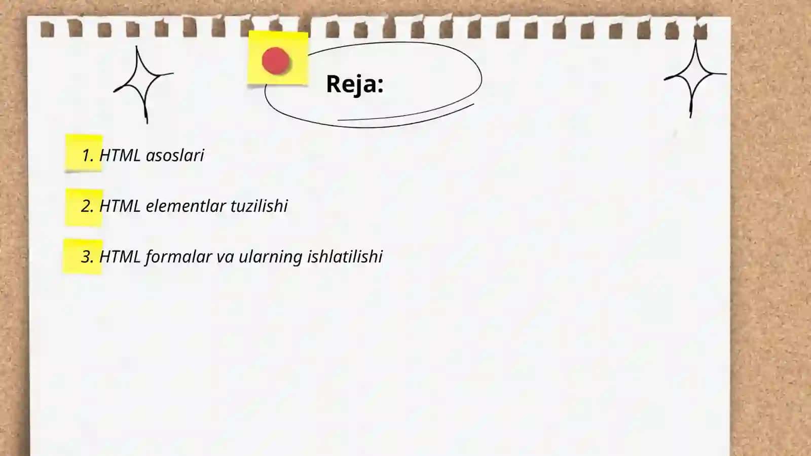 HTML asoslari 2
