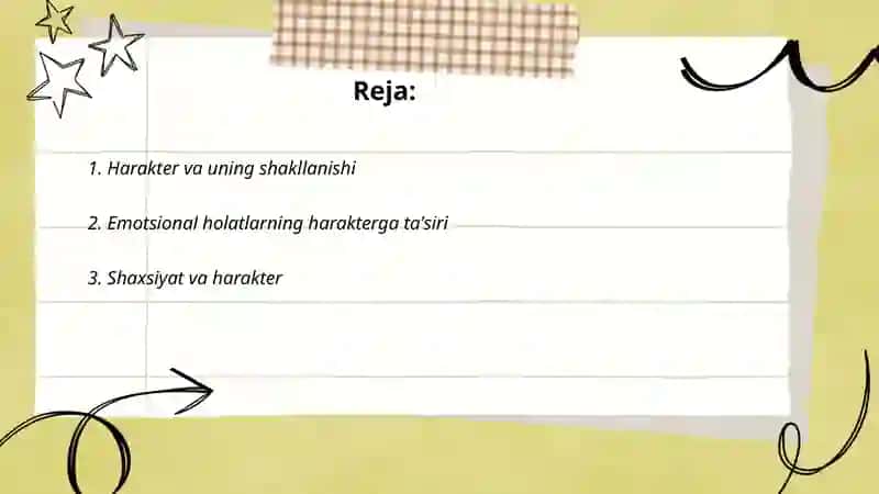 Harakter haqida tushuncha emotsional holatlar 2