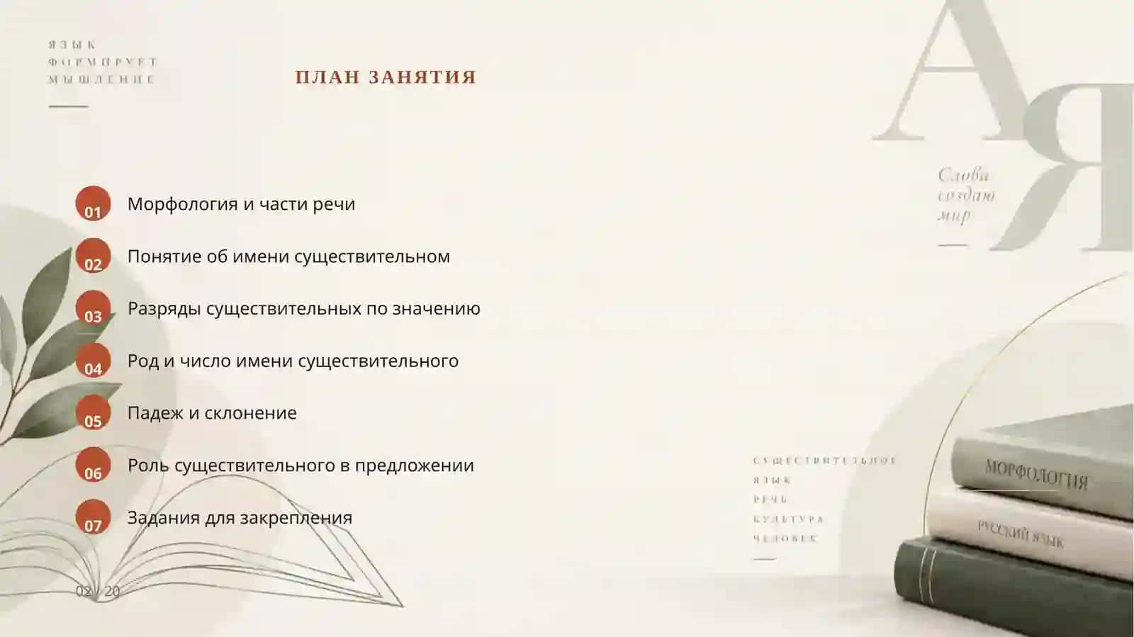 Морфология. Имя существительное 2