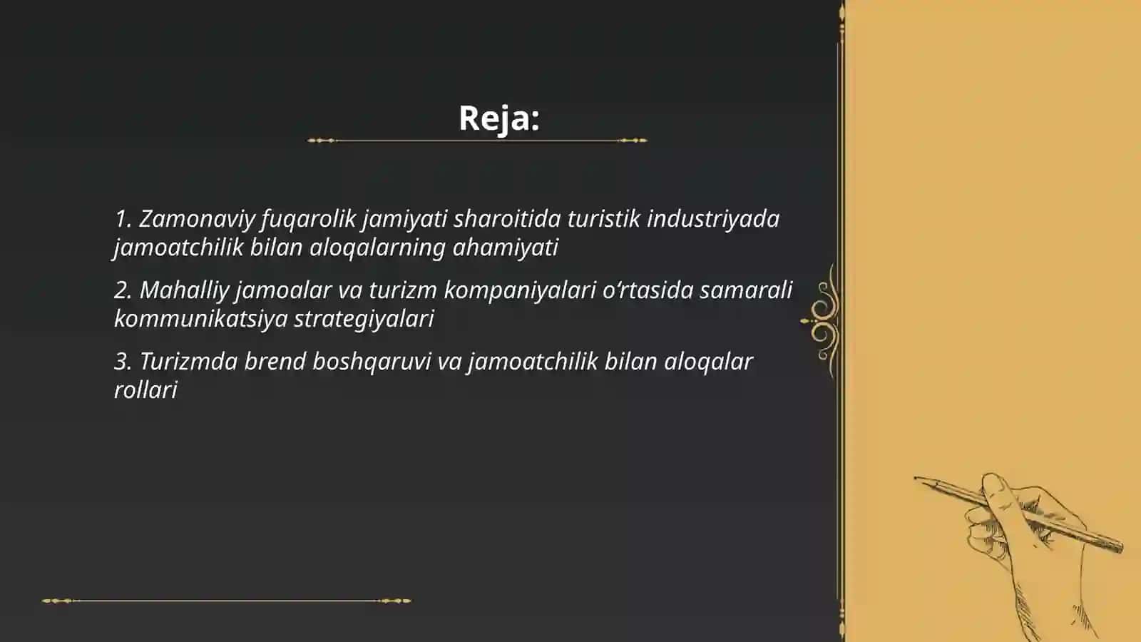 Zamonaviy fuqarolik jamiyati va turistik industriyada jamoatchilik bilan aloqalarning o‘rni 2