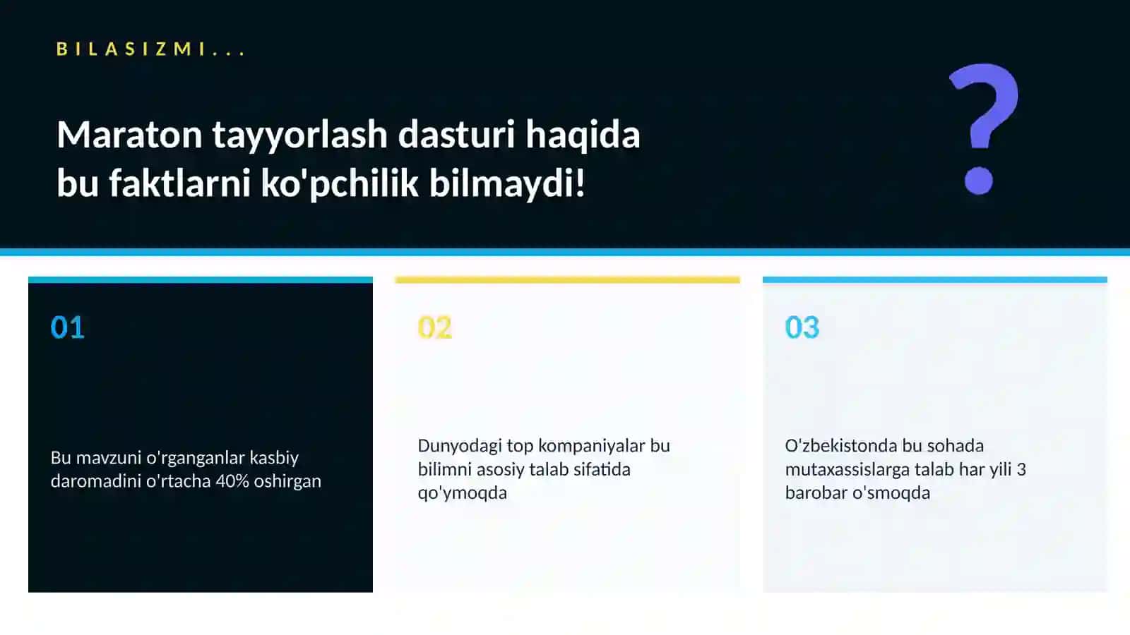 Maraton tayyorlash dasturi 2