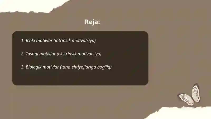 Motivlarning turlari 2