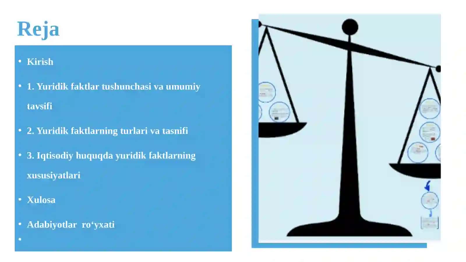 Iqtisodiy va moliyaviy huquqda yuridik faktlar 2