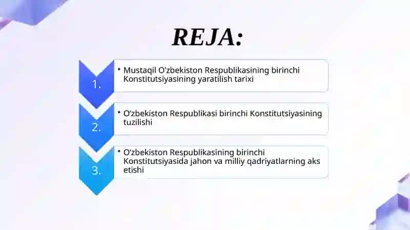 Mustaqil O’zbekiston Respublikasi birinchi Konstitutsiyasi va uning o’ziga xos jihatlari 2