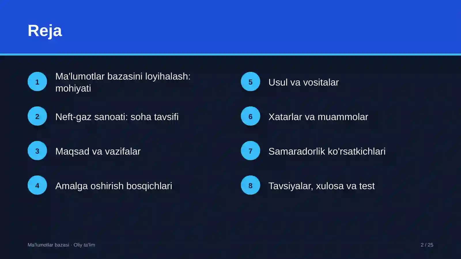 neft gaz sanoatida ma'lumotlar bazasini loyihalash 8870 2