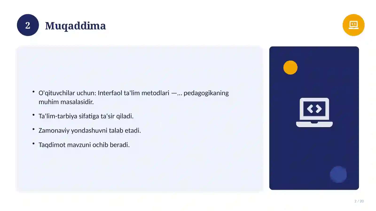 Interfaol ta'lim metodlari — amaliy tatbiqi (Metodik qo'llanma) 2