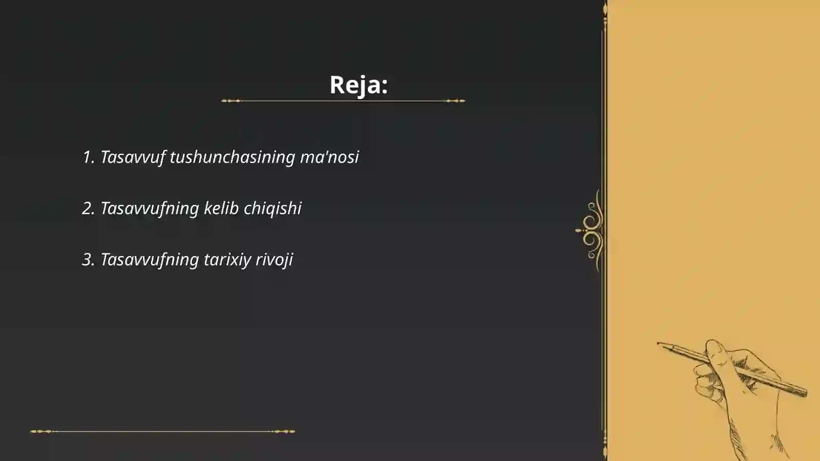 Tasavvuf tushunchasi va mohiyati tasavvufning kelib chiqishi mazmuni va rivoji 2