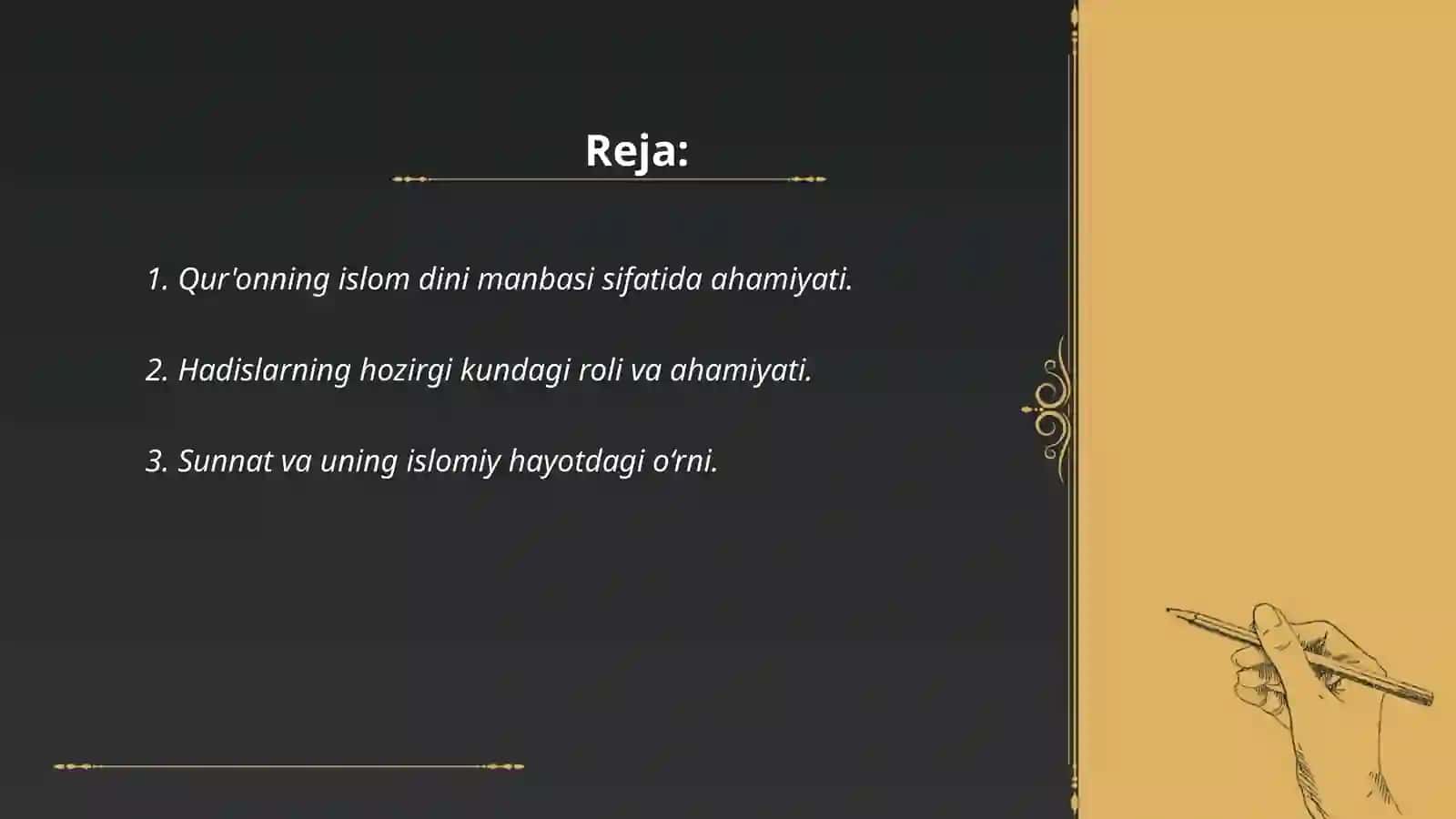 Islom dini manbalari va ularning hozirgi kundagi ahamiyati 2