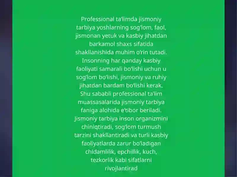 Jismoniymadaniyat nazariyasi va metodikasi asoslari 2