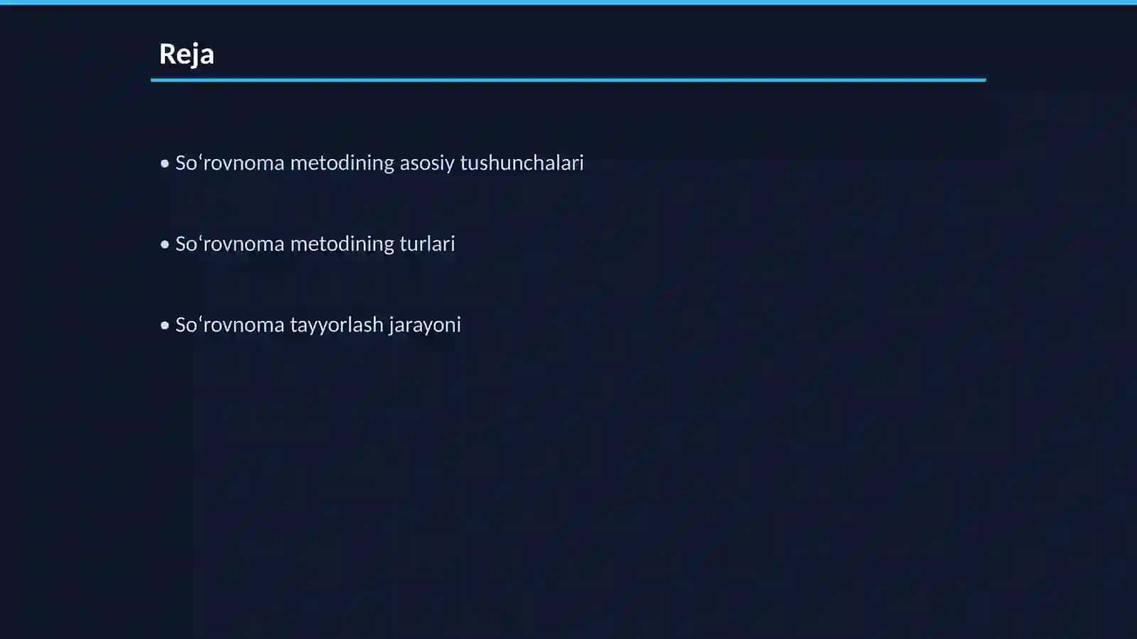 Soʻrovnoma metodi 2