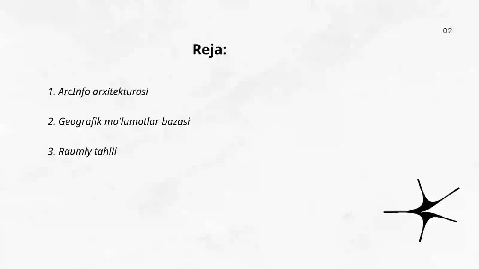 ArcInfo geografik axborot tizimi 2