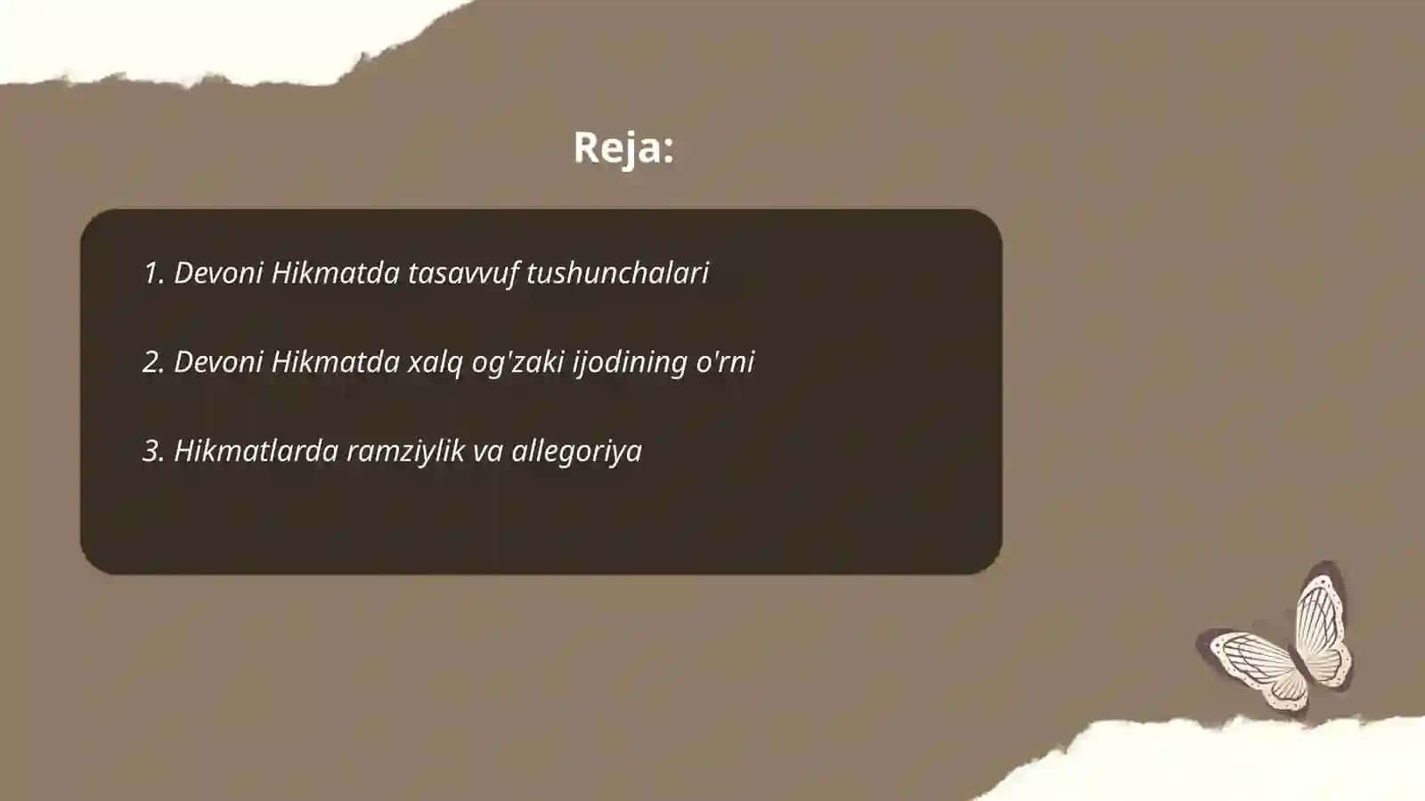 Devoni hikmat ning poetik xususiyatlari 2