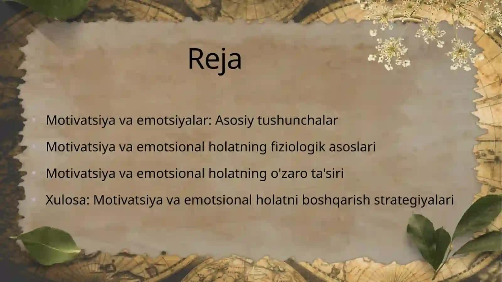 Motivatsiya va emotsional holat oʻrtasidagi bogʻliqlik. 2