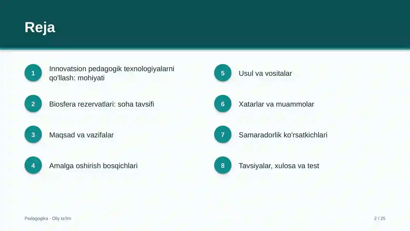 Biosfera rezervatlarida innovatsion pedagogik texnologiyalarni qo'llash 2