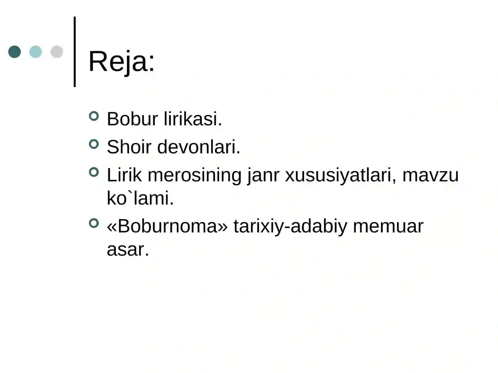 Bobur lirikasi 2
