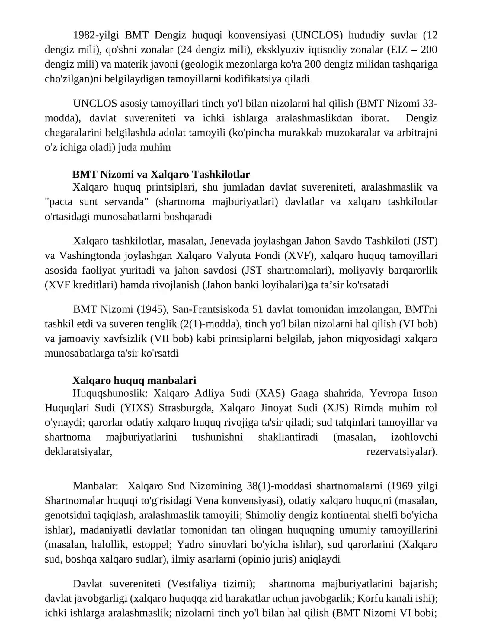 Xalqaro huquq tamoyillari 2