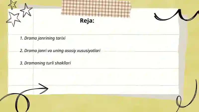 Drama janri xususiyatlari 2