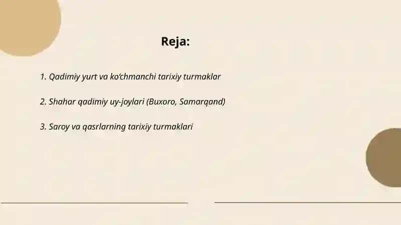 Tarixiy turmaklar 2