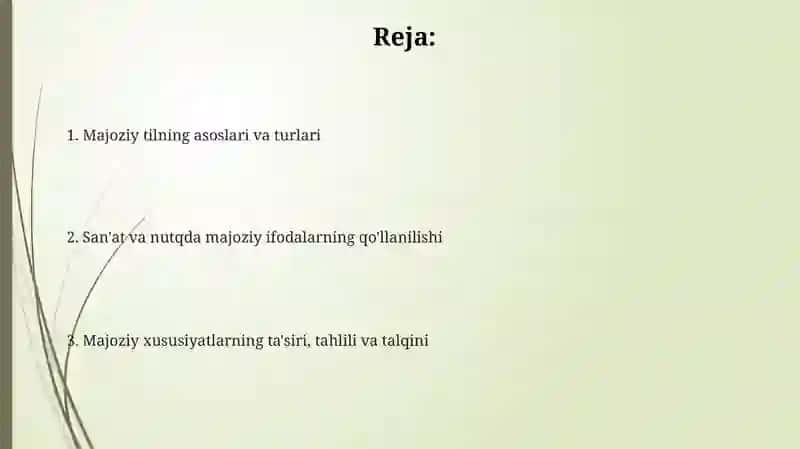 Obrazlilik xususiyatlari 2