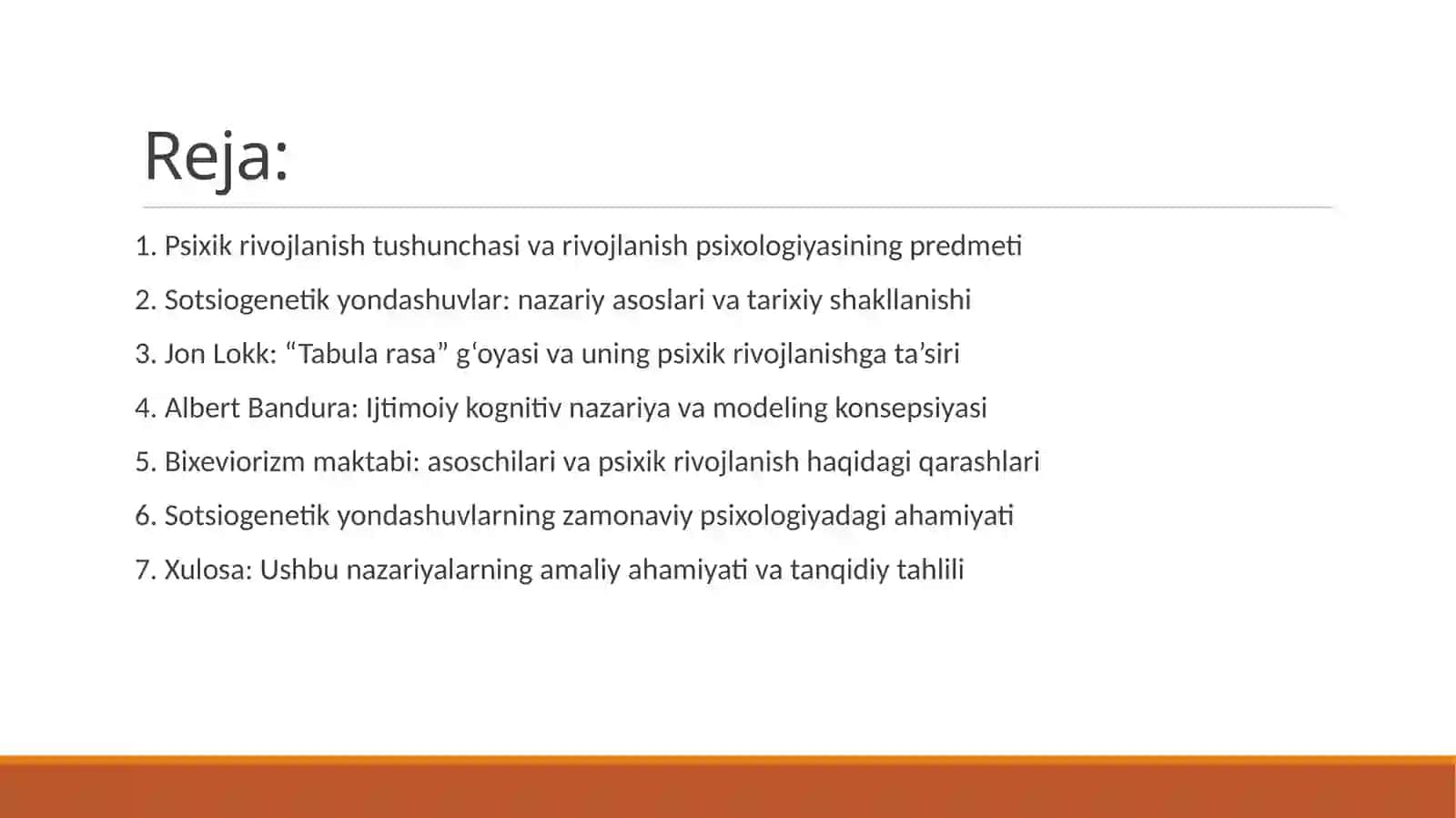 Inson psixik rivojlanishi 2