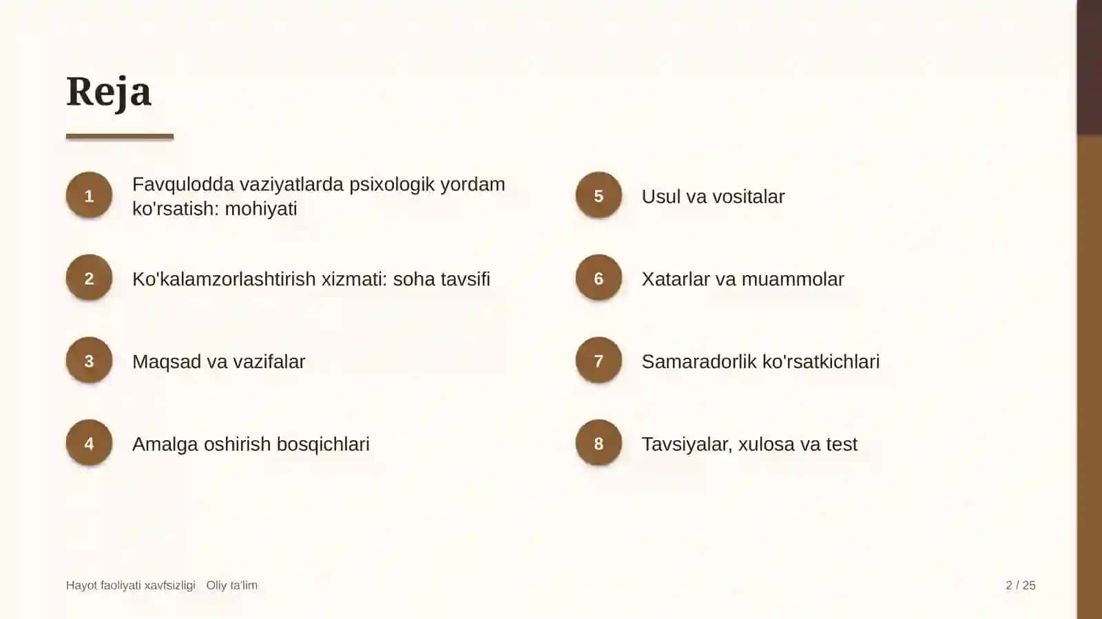 Ko'kalamzorlashtirish xizmatida favqulodda vaziyatlarda psixologik yordam ko'rsatish 2