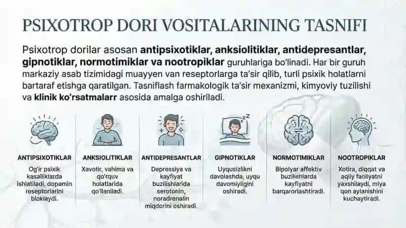 Psixotrop dori vositalari va ularning farmokologiyasi 2