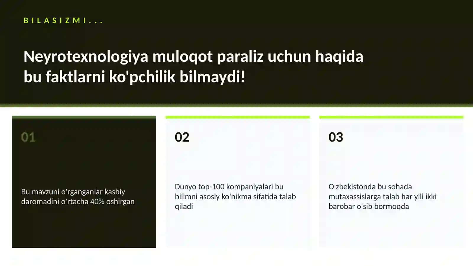 NEYROTEXNOLOGIYA VA MIYA 2