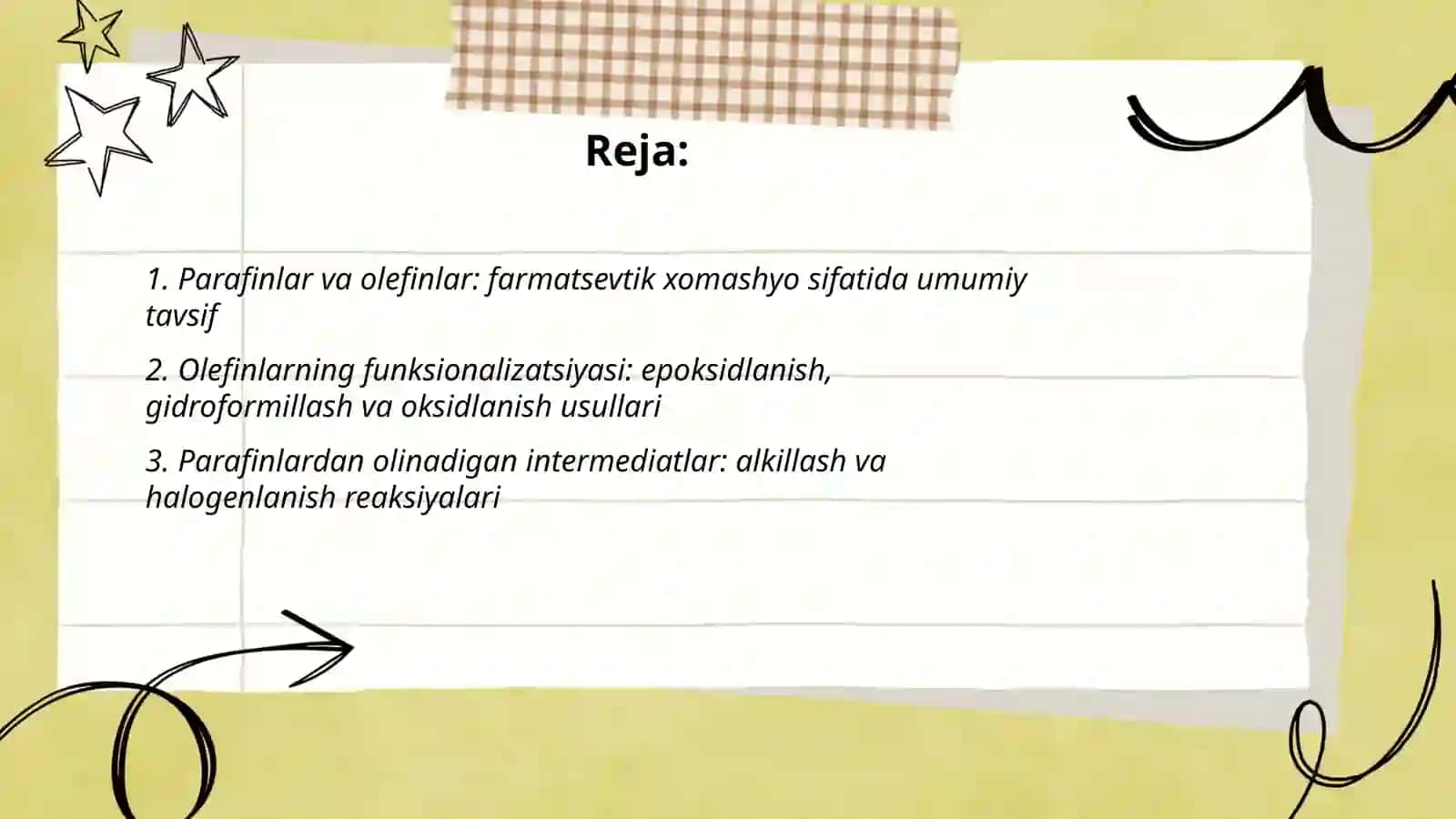 Parafinlar va olefinlar: farmatsevtik xomashyo sifatida umumiy tavsif 2