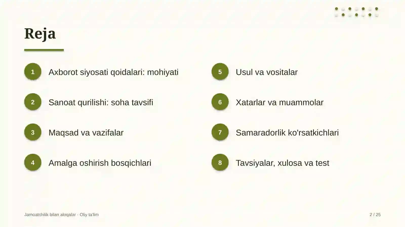 sanoat qurilishida axborot siyosati qoidalarini ishlab chiqish 3803 2
