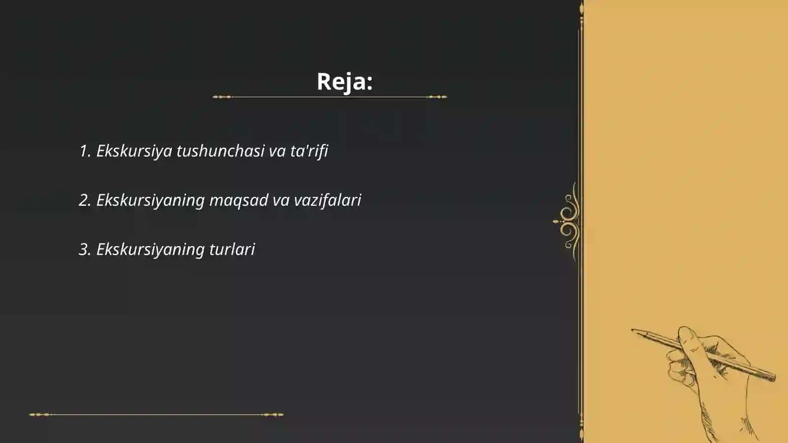 Ekskursiya haqida tushuncha 2