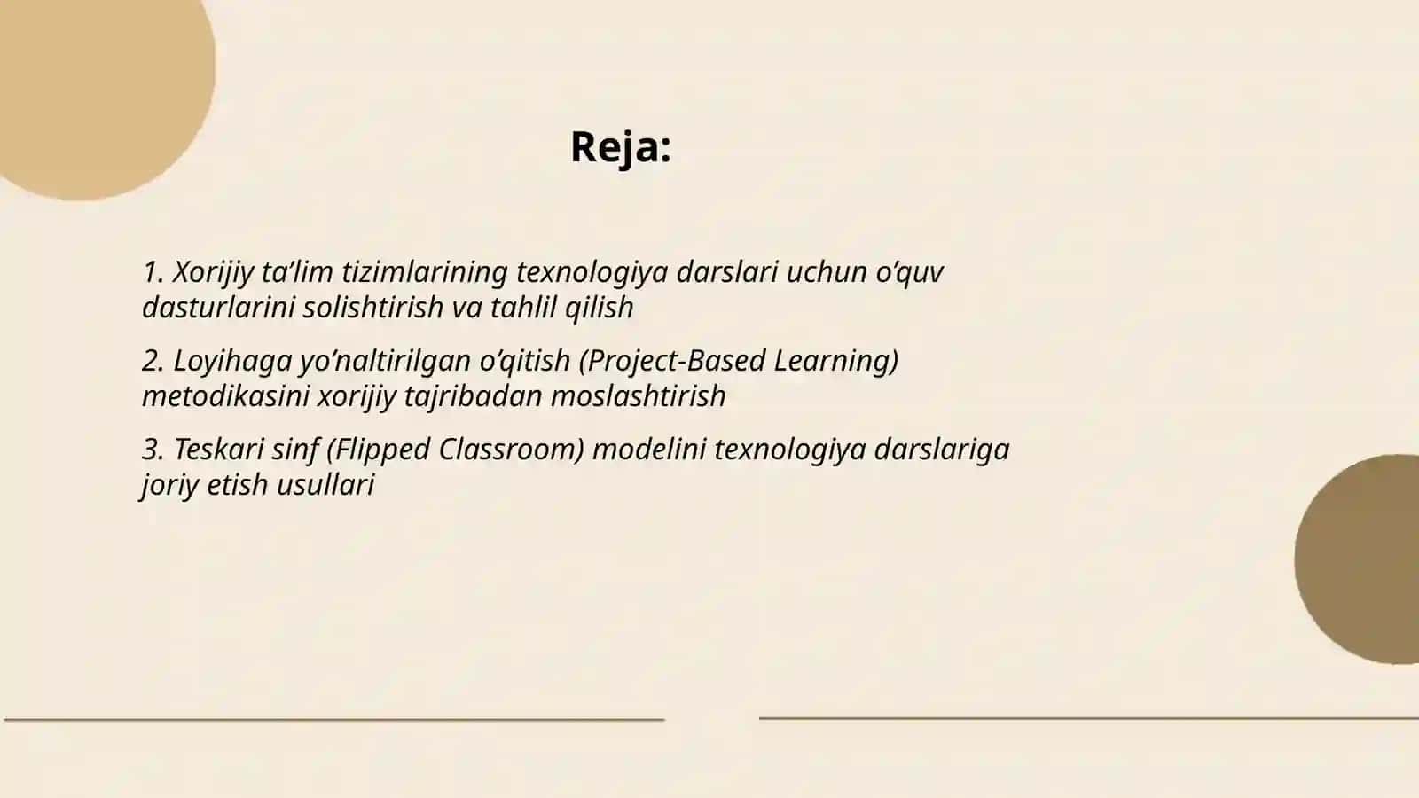 Texnologiya darslarida xorijiy talim tizimidan foydalanishning metod va usullari 2