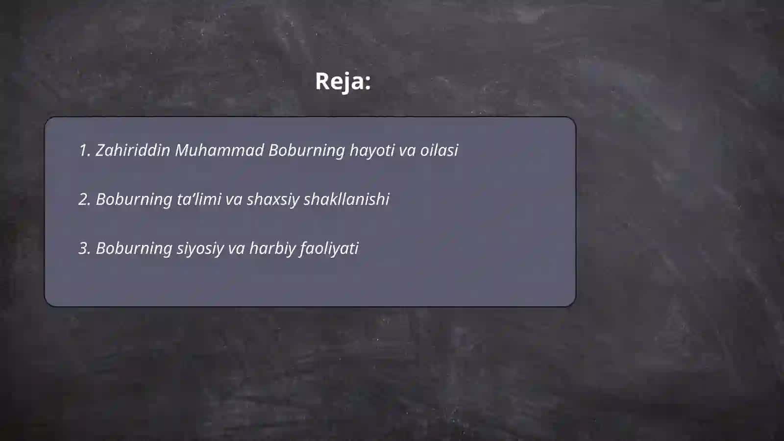 Zahiriddin Muhammad Bobur va Boburnoma 2
