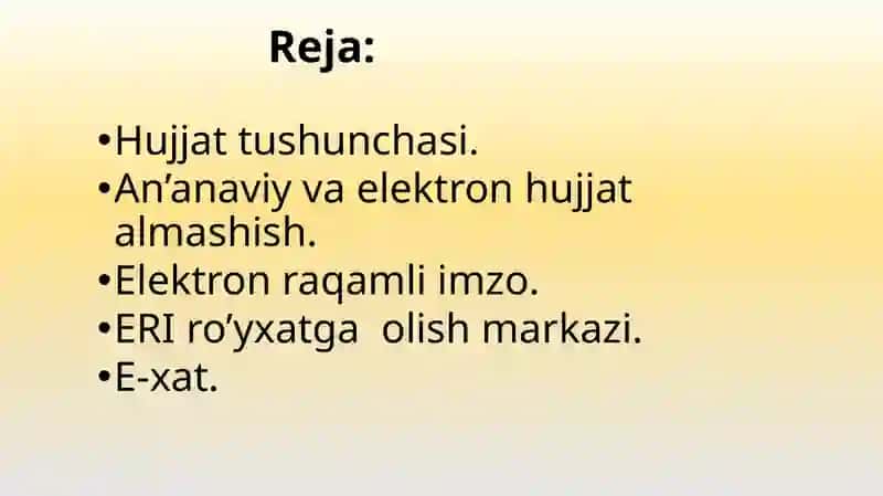 Elektron raqamli imzo va undan foydalanish texnologiyalari 2