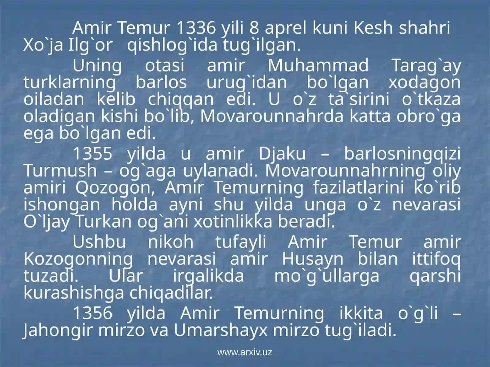 Amir Temur 2