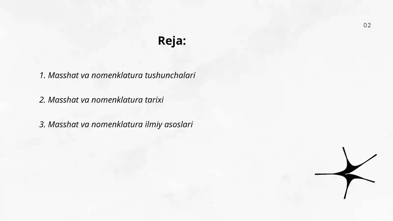 Masshat va nomenklatura 2