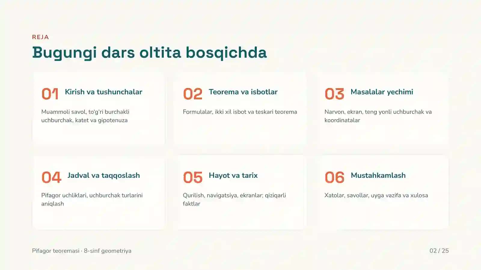 Pifagor teoremasi va uning qo‘llanilishi 2