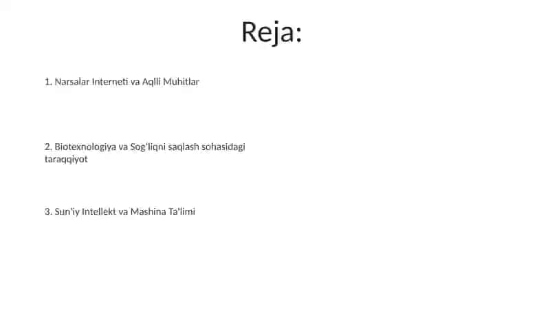 Robotika va Avtomatlashtirish 2