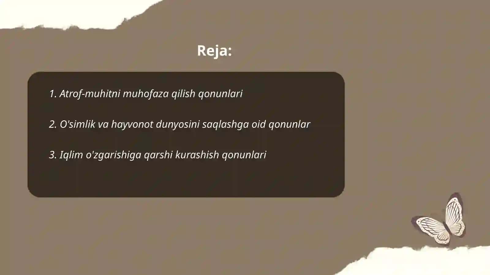 Ekologik qonunlar 2