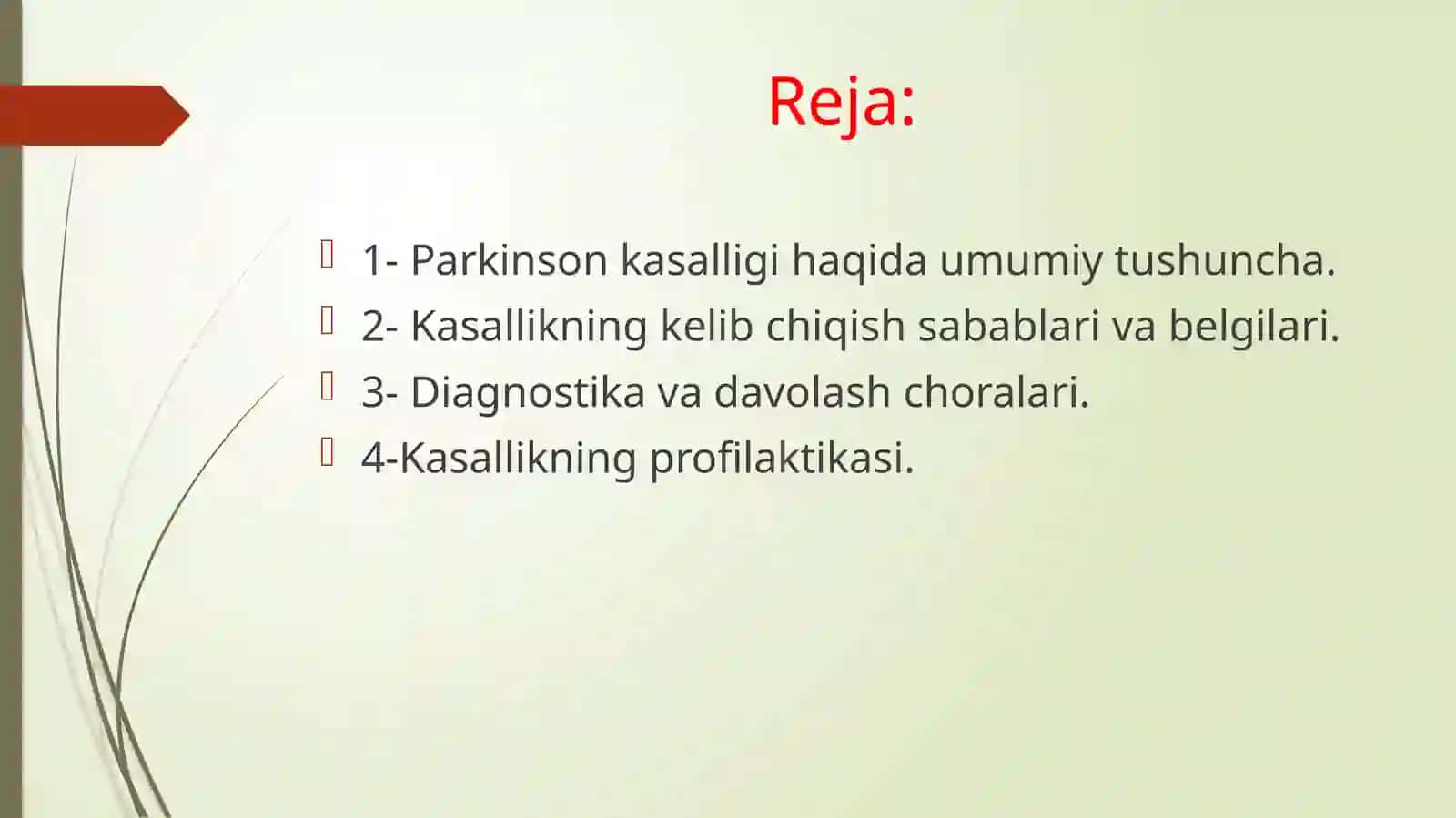 Parkinson kasalligi 2