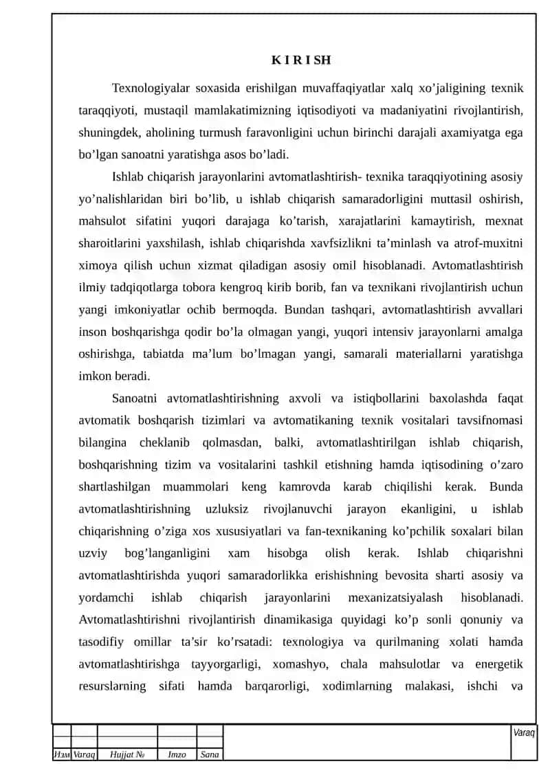 bug' Ishlab chiqarish jarayonlarini avtomatlashtirish 2