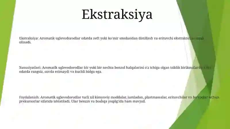 Aromatik Uglevodorodlar 2