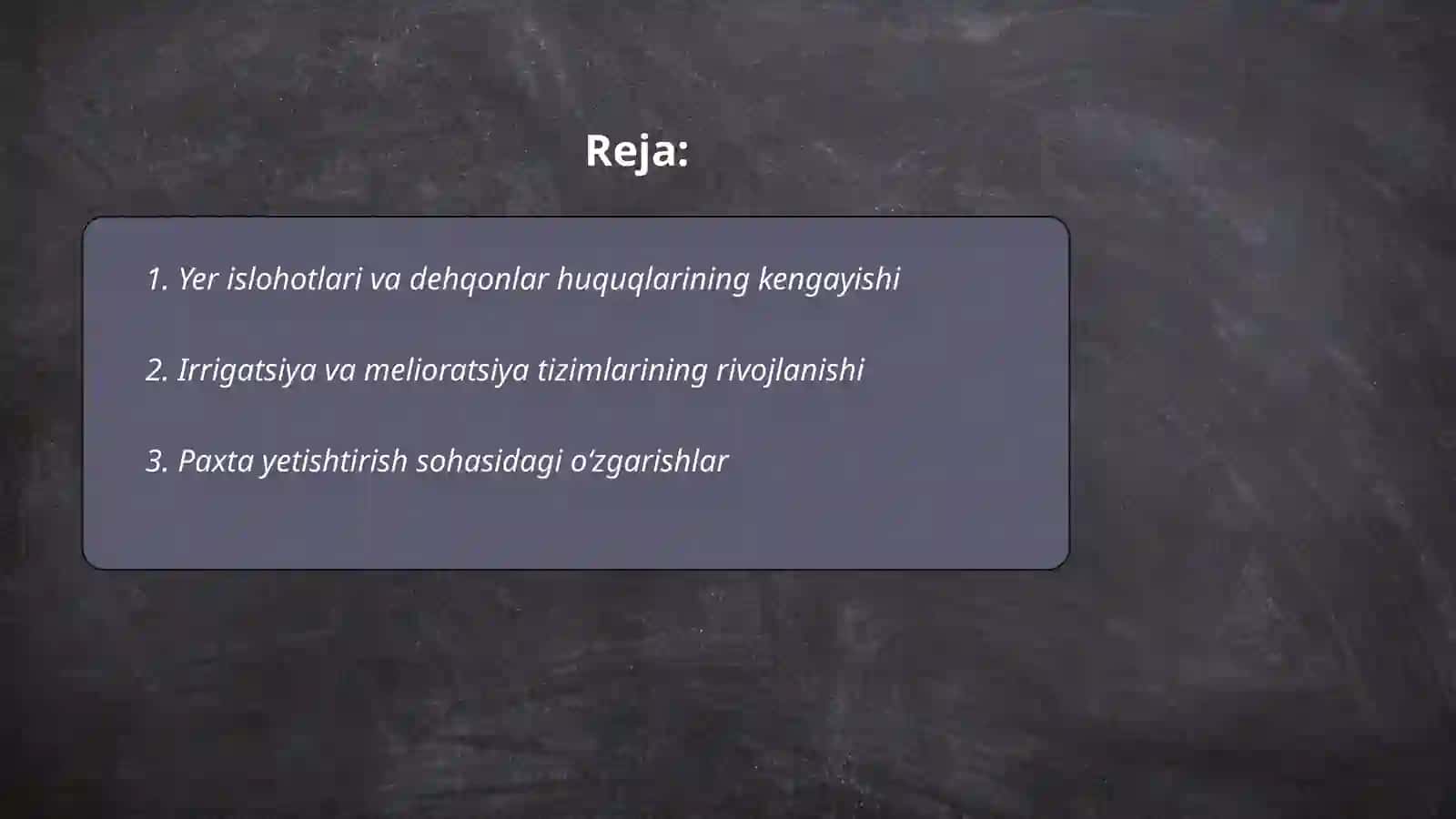 Yer islohotlari va dehqonlar huquqlarining kengayishi 2