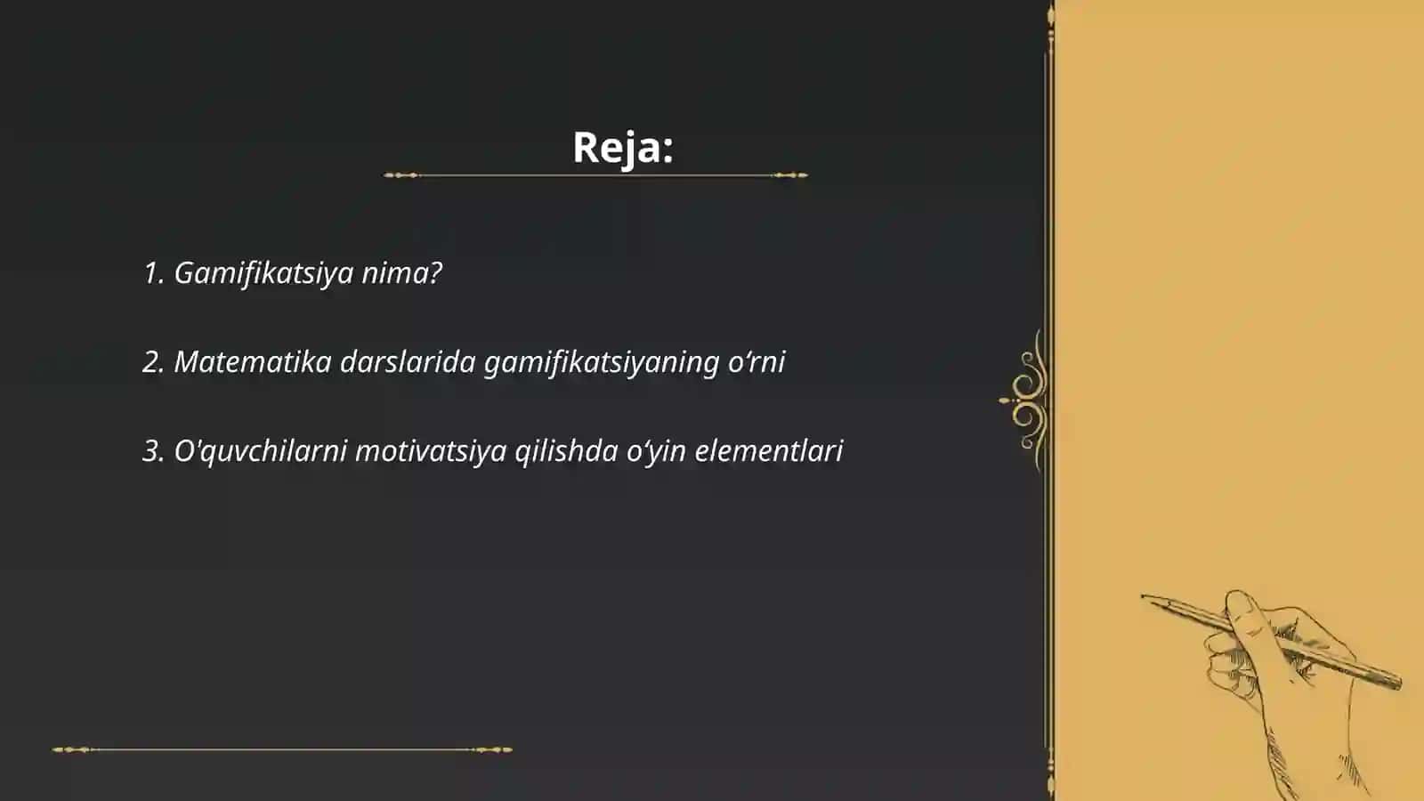 Matematika darslarida gamifikatsiyani go’llash orqali o’quvchilarni rag’batlantirish 2