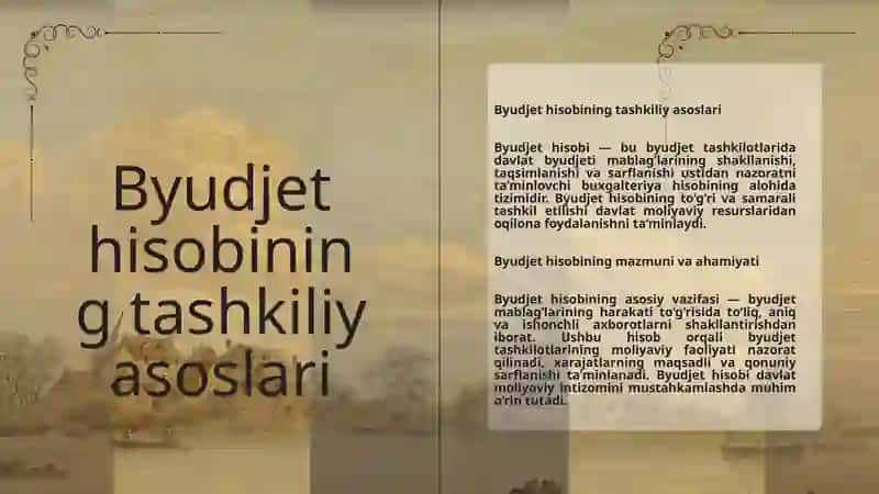 Byudjet hisobi 2