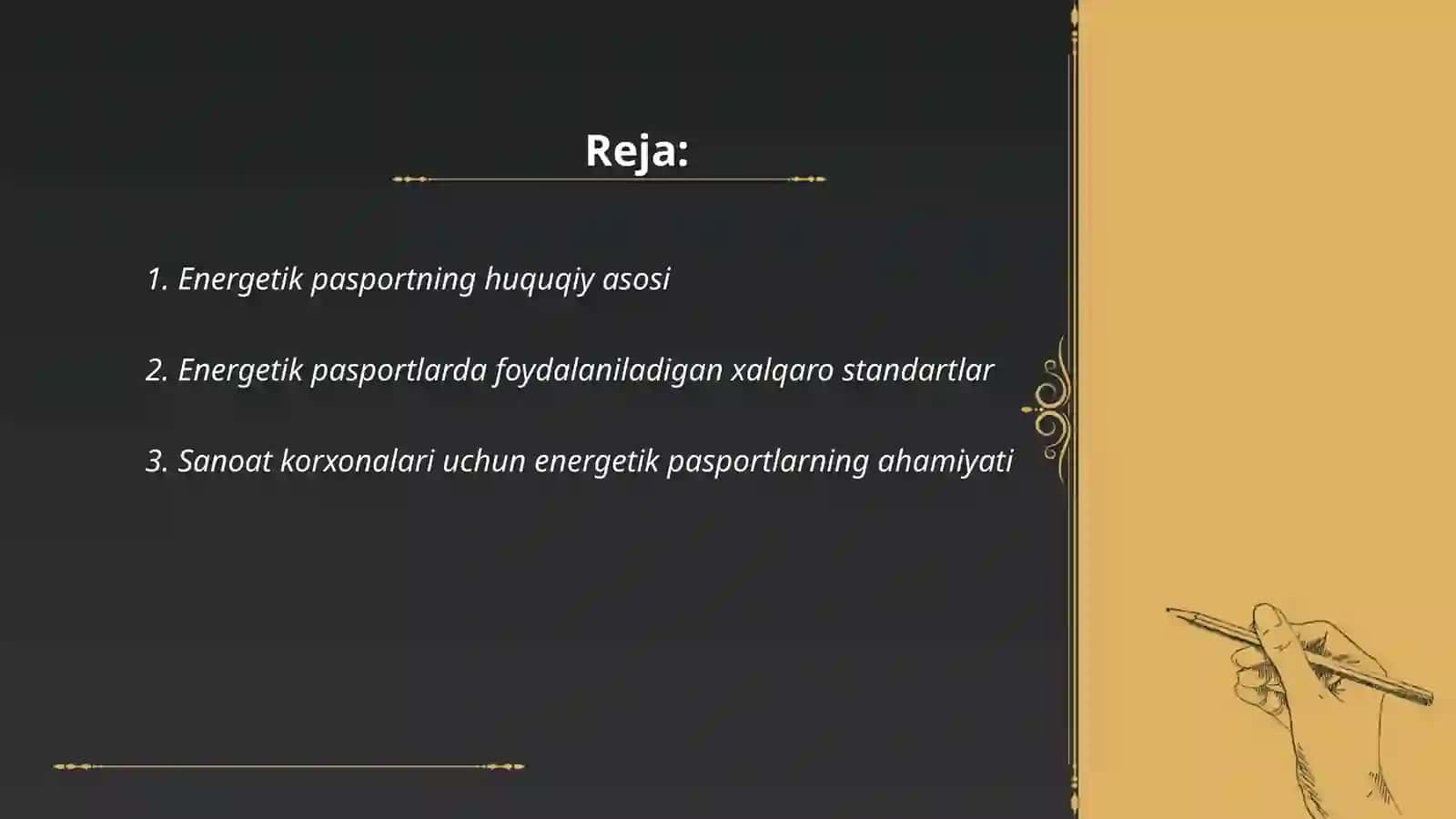Energetik pasportning huquqiy asosi 2