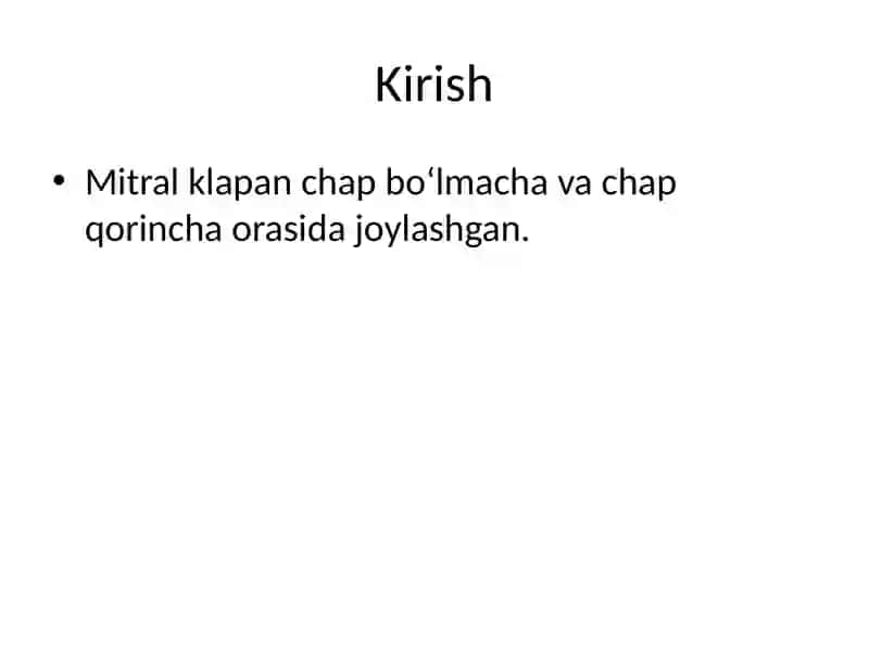Mitral klapanning prolapsi 2